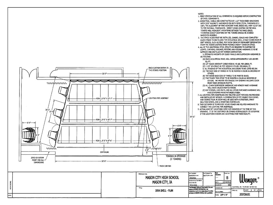 Mohawk Performance Hall Plans